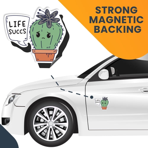 Magnet Me Up Life Succs Cute Funny Plant Succulent Magnet Decal, 5 inches, Heavy Duty Automotive Magnet for Car Truck SUV Or Any Other Magnetic Surface