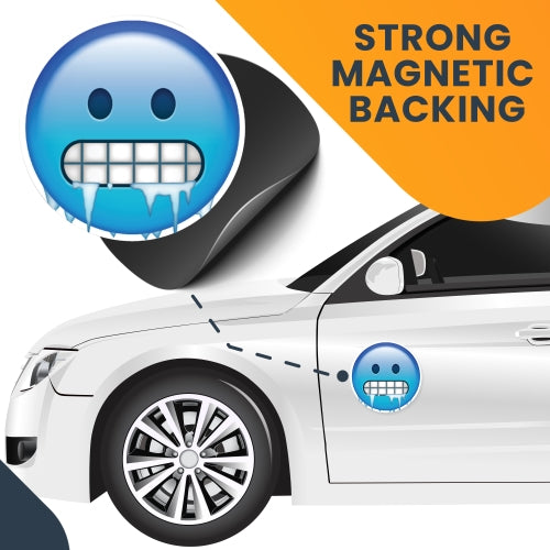 Cold Emoticon  Magnet Decal Perfect for Car Truck or SUV