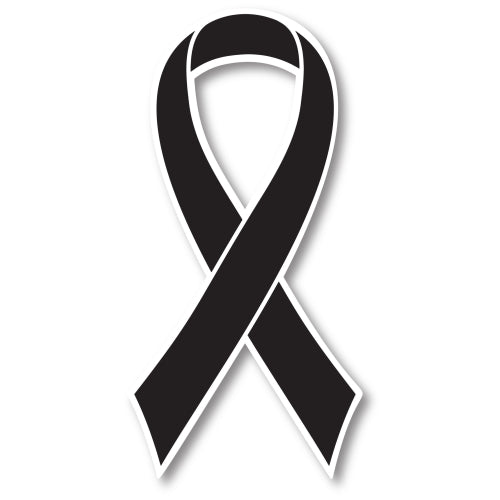 Black Melanoma Cancer Awareness Ribbon Car Magnet Decal Heavy Duty Waterproof …