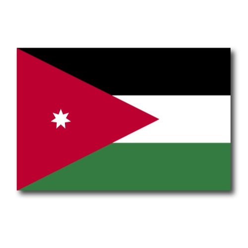 Jordan Jordanian Flag Car Magnet Decal - 4 x 6 Heavy Duty for Car Truck SUV …