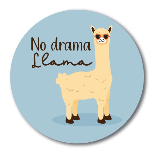 Magnet Me Up No Drama Llama Drama Free Zone Funny Cute Magnet Decal, 5 Inch, Heavy Duty Automotive Magnet for Car Truck SUV Or Any Other Magnetic Surface