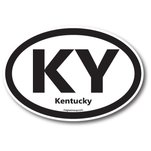 KY Kentucky Car Magnet 4x6" US State Oval Refrigerator Locker SUV Heavy Duty Waterproof… …
