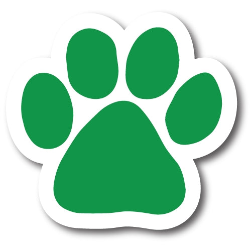 Blank Green Pawprint Car Magnet By Magnet Me Up 5" Paw Print Auto Truck Decal Magnet …
