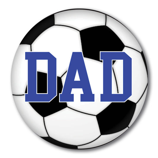 Magnet Me Up Soccer Dad Car Magnet 5" Round Heavy Duty for Car Truck SUV Waterproof