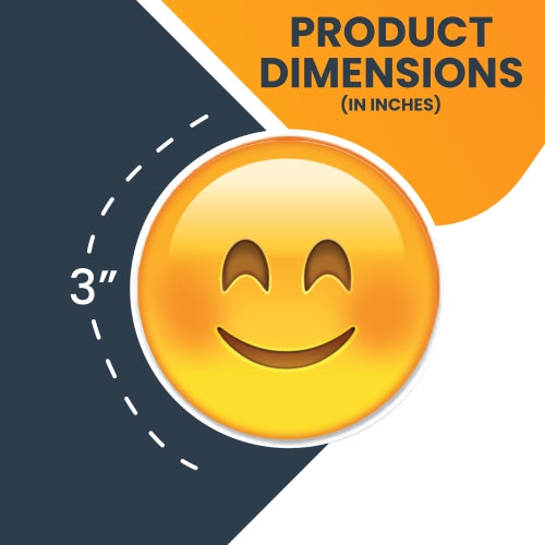 Today's Mood 5 Pack Emoticon Magnets, Variety of Mini Happy Emoticon Decals Perfect for Car or Truck