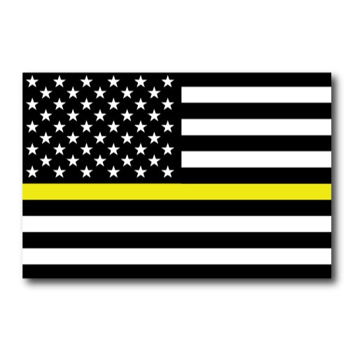 Thin Yellow Line American Flag Magnet Decal 4x6 Heavy Duty for Car Truck SUV - In Support of Our Security Guards and Officers …