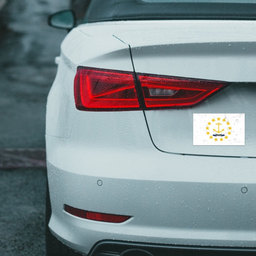 Rhode Island Car Magnet US State Flag Refrigerator Locker SUV Heavy Duty Waterproof… …