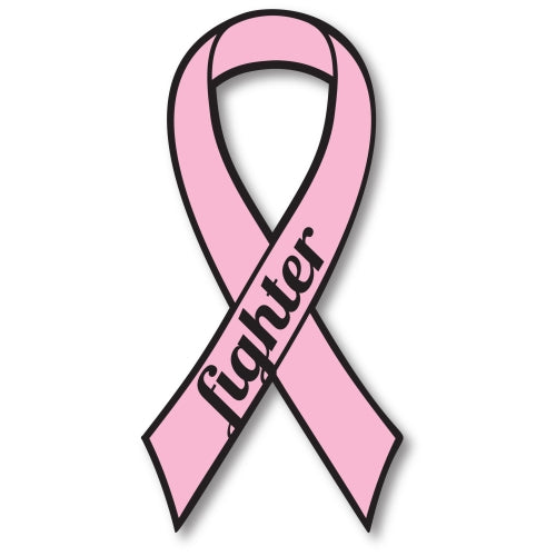 Pink Breast Cancer Fighter Ribbon Car Magnet Decal Heavy Duty Waterproof …
