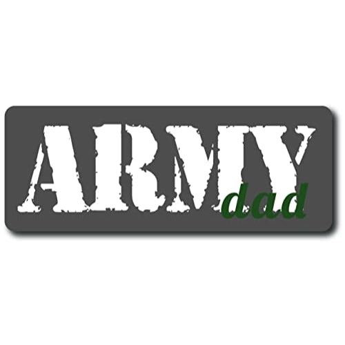 Magnet Me Up Grey Army Dad Magnet 3x8 Decal Perfect for Car or Truck