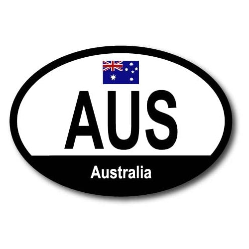 Magnet Me Up Australia Australian Euro Oval Magnet Decal, 4x6 Inches, Heavy Duty for Car, Truck, SUV, Or Any Other Magnetic Surface