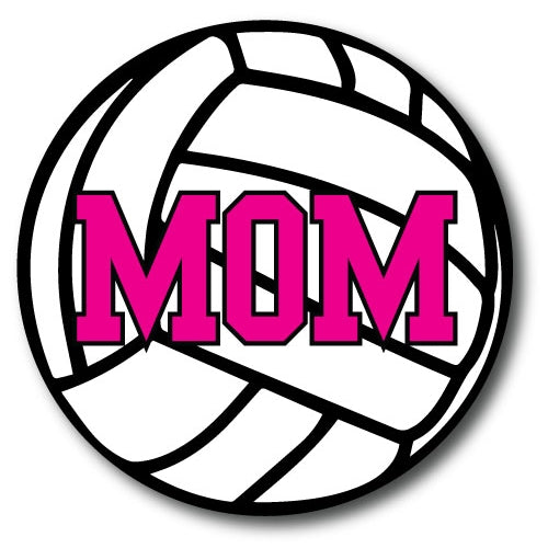 Volleyball Mom Car Magnet 5" Round Heavy Duty for Car Truck SUV Waterproof …