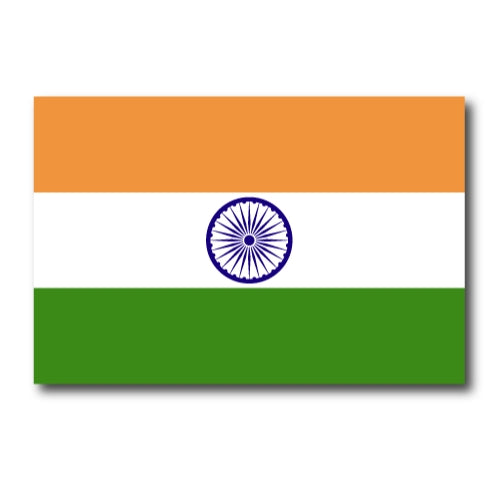 India Indian Flag Car Magnet Decal - 4 x 6 Heavy Duty for Car Truck SUV