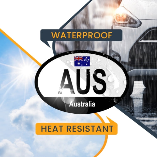 Magnet Me Up Australia Australian Euro Oval Magnet Decal, 4x6 Inches, Heavy Duty for Car, Truck, SUV, Or Any Other Magnetic Surface