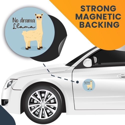 Magnet Me Up No Drama Llama Drama Free Zone Funny Cute Magnet Decal, 5 Inch, Heavy Duty Automotive Magnet for Car Truck SUV Or Any Other Magnetic Surface