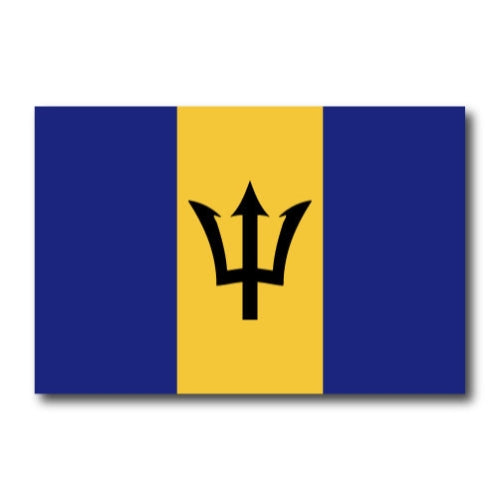 Barbedos Flag Car Magnet Decal - 4 x 6 Heavy Duty for Car Truck SUV …