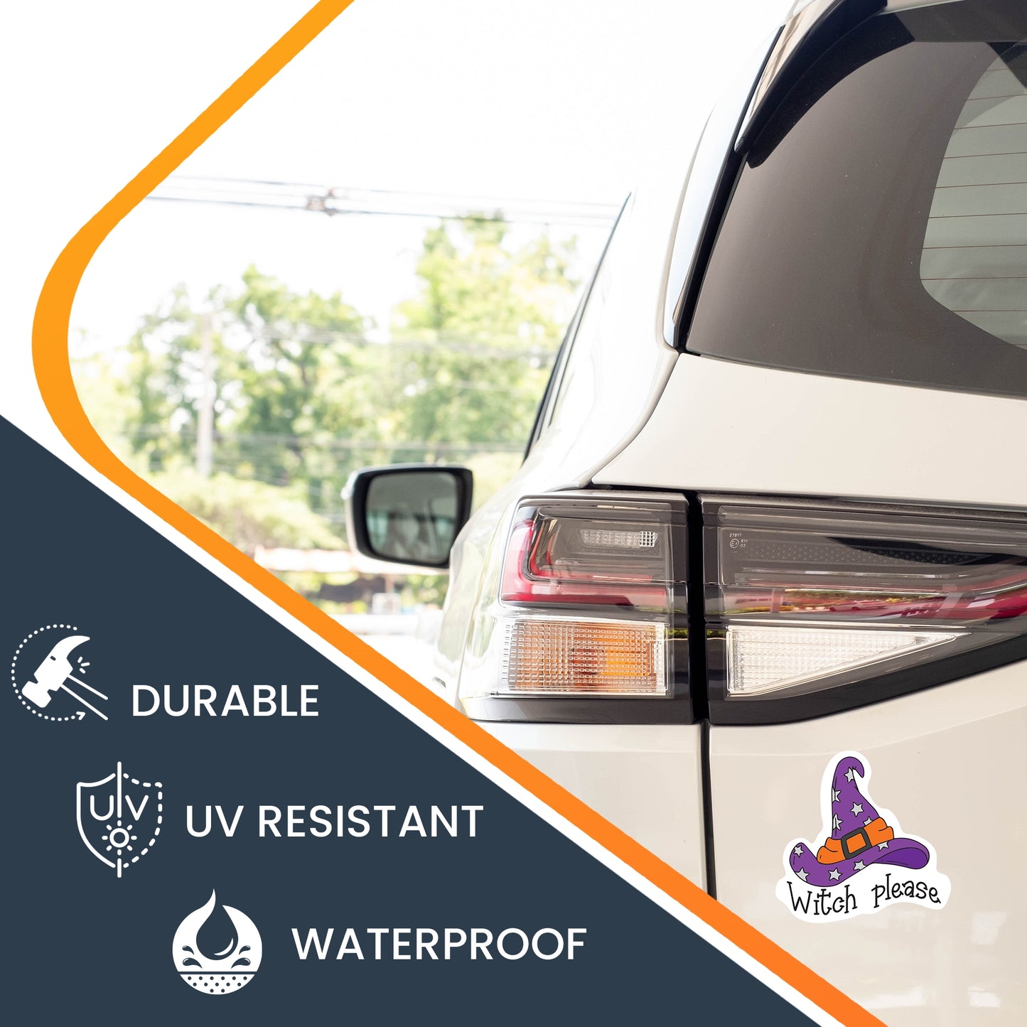Magnet Me Up Halloween Witch Please Spooky Funny Holiday Magnet Decal, 5x5 Inches, Heavy Duty Automotive Magnet for Car Truck SUV Or Any Other Magnetic Surface