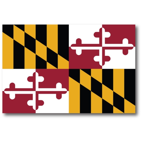 Magnet Me Up Maryland Car Magnet Decal US State Flag 4x6 Refrigerator Locker SUV Heavy Duty Waterproof