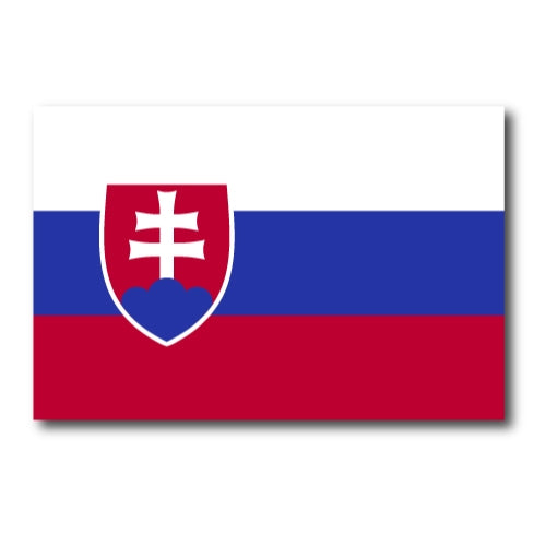 Slovakia Flag Car Magnet Decal - 4 x 6 Heavy Duty for Car Truck SUV