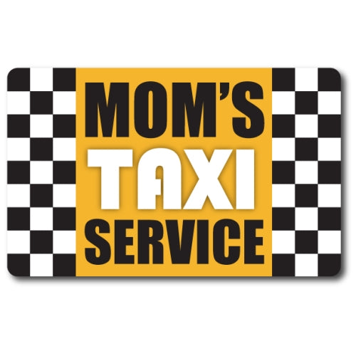 Mom's Taxi Service Car Magnet - 5 x 8" Decal Heavy Duty for Car Truck SUV Waterproof …