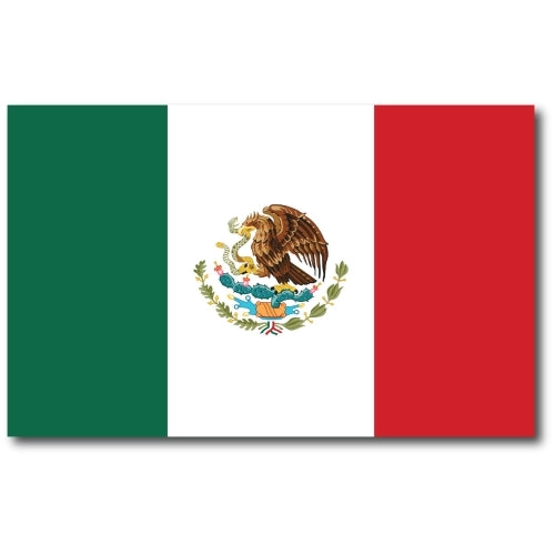 Magnet Me Up Mexican Mexico Flag Car Magnet Decal, 5x8 Inches, Heavy Duty? Automotive Magnet for Car, Truck SUV