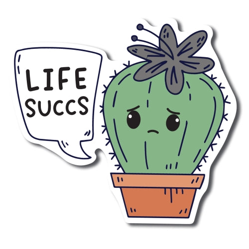 Magnet Me Up Life Succs Cute Funny Plant Succulent Magnet Decal, 5 inches, Heavy Duty Automotive Magnet for Car Truck SUV Or Any Other Magnetic Surface