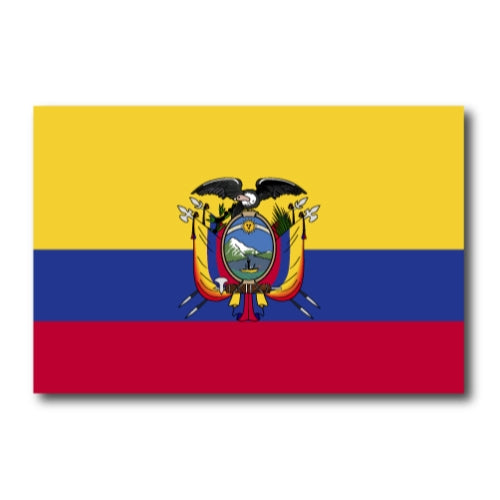 Ecuador Flag Car Magnet Decal - 4 x 6 Heavy Duty for Car Truck SUV
