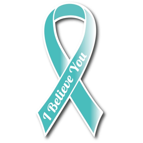 Magnet Me Up I Believe You Sexual Assault Awareness Ribbon Car Magnet Decal Heavy Duty Waterproof