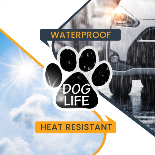 Dog Life Pawprint Car Magnet By Magnet Me Up 5" Paw Print Auto Truck Decal Magnet …