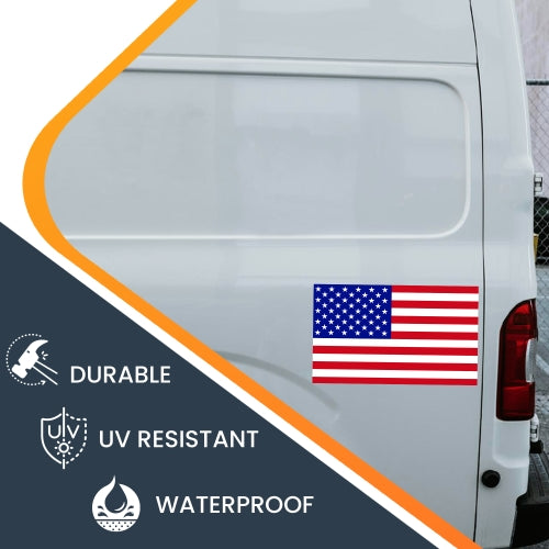 American Flag Car Magnet Decal - 7 x 12 Heavy Duty for Car Truck RV Boat SUV Waterproof …