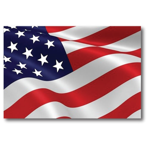 Waving American Flag Car Magnet Decal - 4 x 6 Heavy Duty for Car Truck SUV
