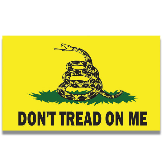Don't Tread on Me Gadsden Flag 3 x 5 Car Magnet Decal - Heavy Duty for Car Truck SUV