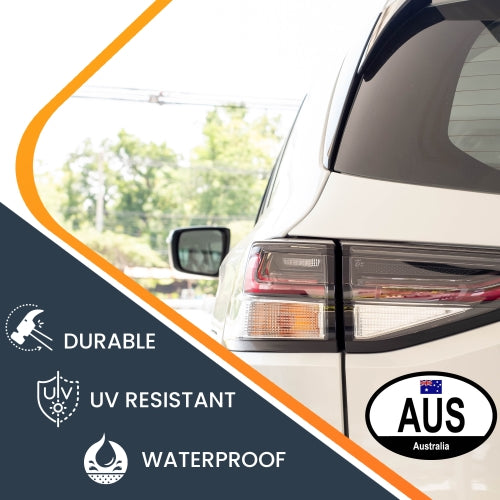 Magnet Me Up Australia Australian Euro Oval Magnet Decal, 4x6 Inches, Heavy Duty for Car, Truck, SUV, Or Any Other Magnetic Surface