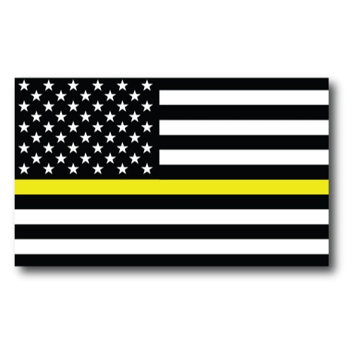 Thin Yellow Line American Flag Magnet Decal 3x5 Heavy Duty for Car Truck SUV - In Support of Our Security Guards and Officers …