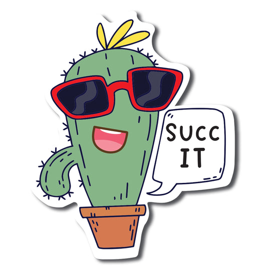 Magnet Me Up SUCC It Cute Funny Plant Succulent Magnet Decal, 5 inches, Heavy Duty Automotive Magnet for Car Truck SUV Or Any Other Magnetic Surface