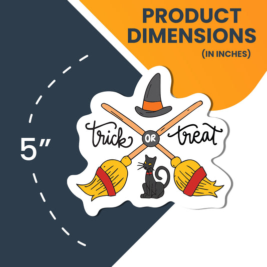 Magnet Me Up Halloween Trick Or Treat Spooky Funny Holiday Magnet Decal, 5x4.5 Inches, Heavy Duty Automotive Magnet for Car Truck SUV Or Any Other Magnetic Surface