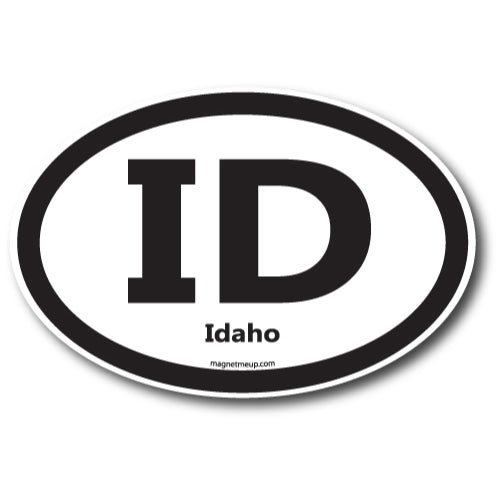 ID Idaho Car Magnet 4x6" US State Oval Refrigerator Locker SUV Heavy Duty Waterproof …