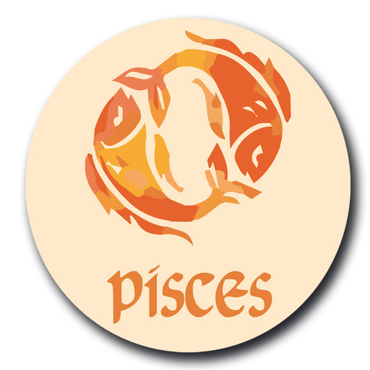 Magnet Me Up Pisces 5" Round Magnet Heavy Duty for Car Truck SUV Waterproof