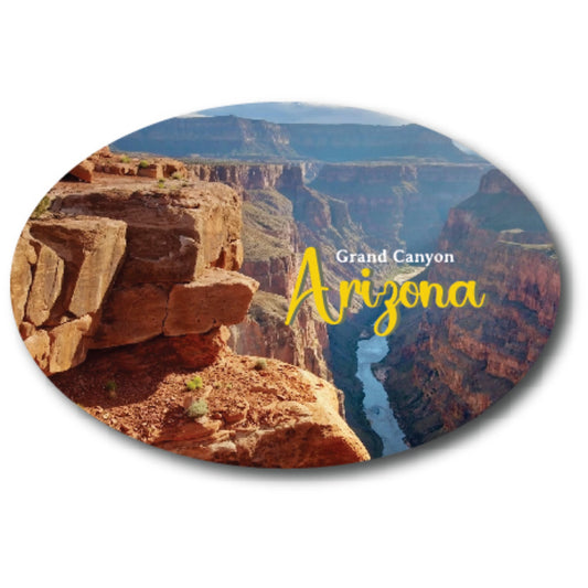 Magnet Me Up Arizona Grand Canyon Scenic Oval Magnet Decal, 4x6 Inch, Heavy Duty Automotive Magnet for Car Truck SUV Or Any Other Magnetic Surface, for Nature Enthusiasts, Made in USA