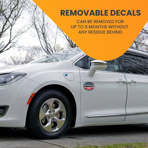 Magnet Me Up Vivek Ramaswamy Republican Political Party 2024 Adhesive Decal Sticker, 2 Pack, 5.5x3.5 Inch, Heavy Duty Adhesion to Car Window, Bumper, etc