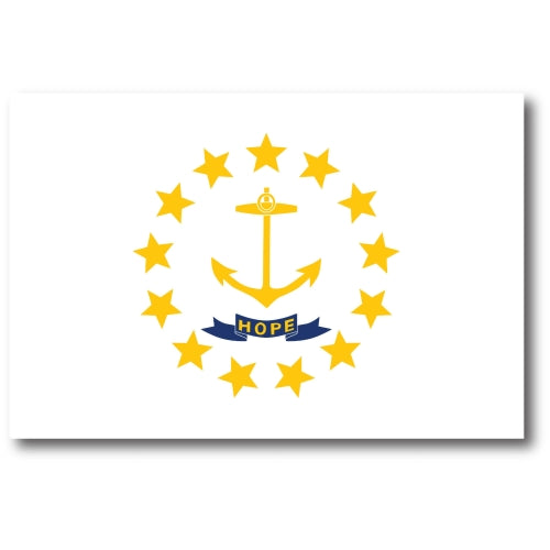Rhode Island Car Magnet US State Flag Refrigerator Locker SUV Heavy Duty Waterproof… …