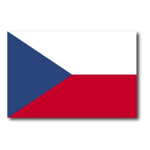 Czech Republic Flag Car Magnet Decal - 4 x 6 Heavy Duty for Car Truck SUV …