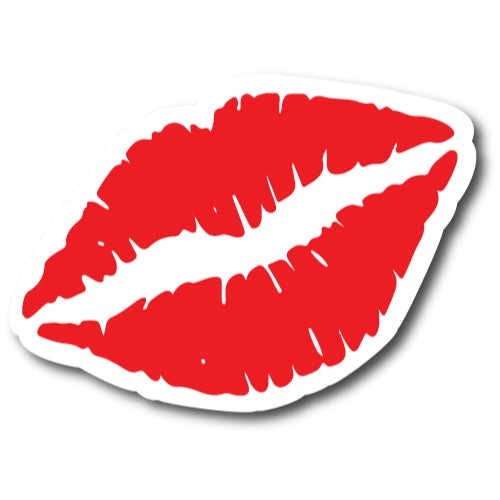 Kiss Mark Red Lips 6" Car Magnet Decal - Heavy Duty for Car Truck SUV …