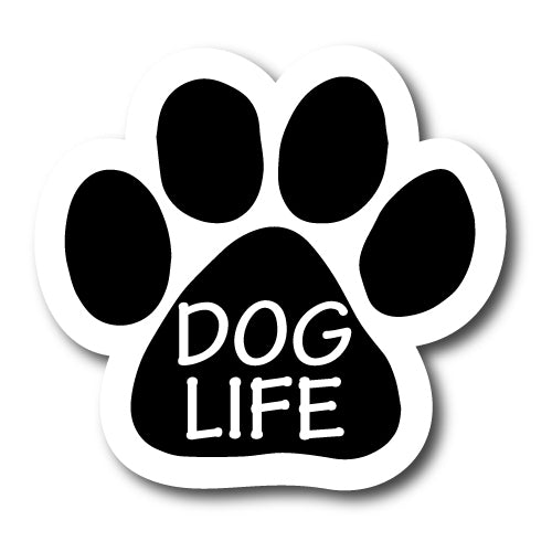 Dog Life Pawprint Car Magnet By Magnet Me Up 5" Paw Print Auto Truck Decal Magnet …