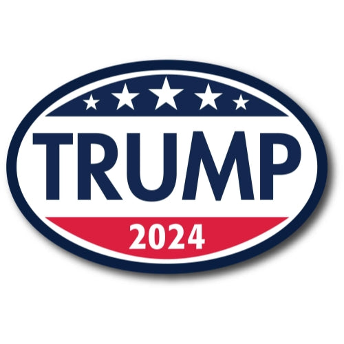 Trump 2024 Oval Magnet- Republican Magnet - Cars Trucks SUVs