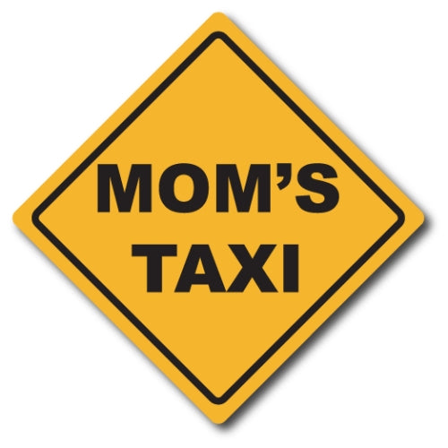 Mom's Taxi Car Magnet Decal - 5 x 5 Heavy Duty for Car Truck SUV Waterproof …