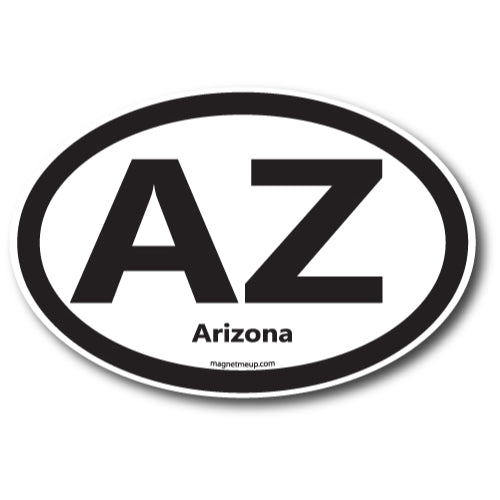 AZ Arizona Car Magnet 4X6" US State Oval Refrigerator Locker SUV Heavy Duty Waterproof… …