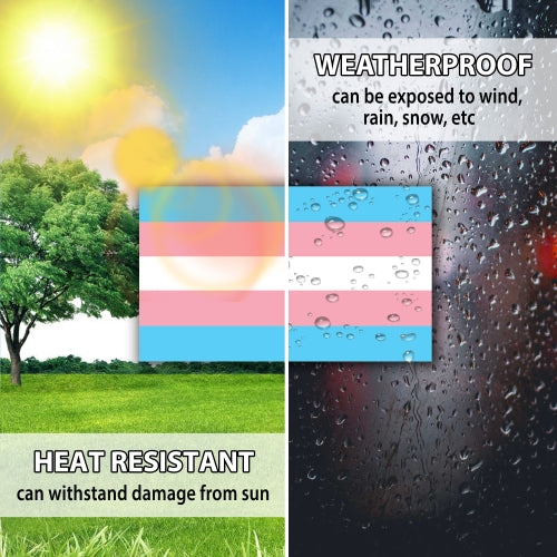 Magnet Me Up Transgender Pride Flag Car Magnet Decal, 3x5 Inches, Pink Blue and White, Heavy Duty Automotive Magnet for Car Truck SUV, in Support of LGBTQ