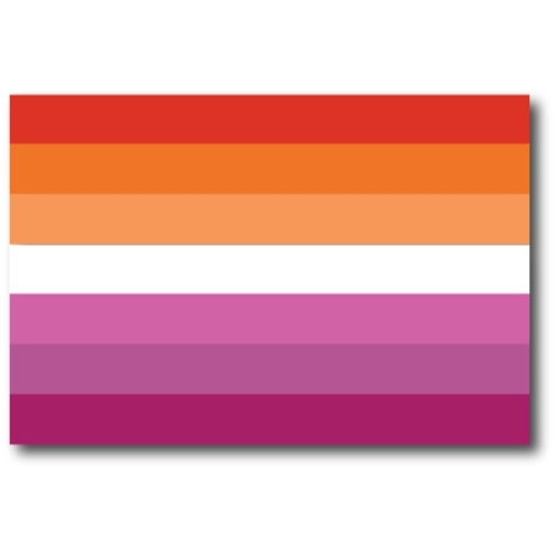 Magnet Me Up Lesbian Pride Flag Car Magnet Decal, 4x6 Inches, Heavy Duty Automotive Magnet for Car Truck SUV, in Support of LGBTQ