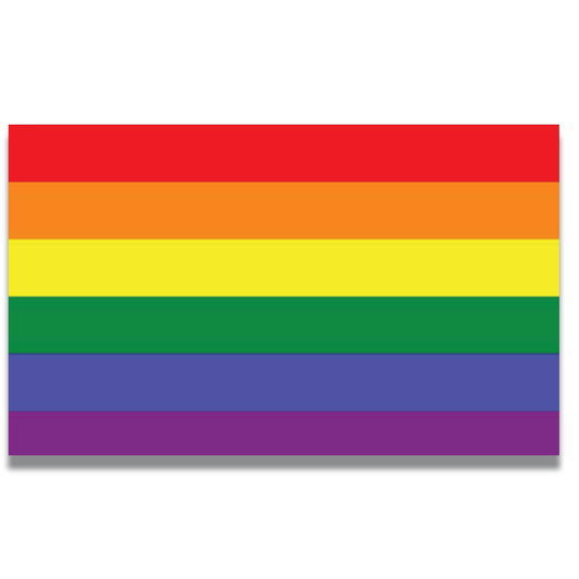 Gay Pride Rainbow Flag Car Magnet Decal - LGBT - 5x8 - Waterproof Lesbian Gay Bisexual Transexual ?