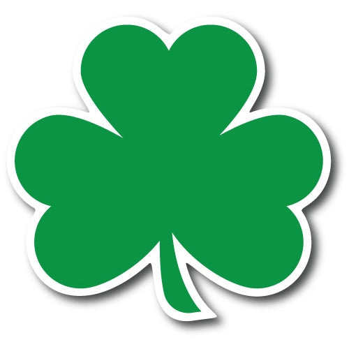 Green Shamrock Car Magnet 5-3/4" Decal - Heavy Duty for Car Truck SUV …